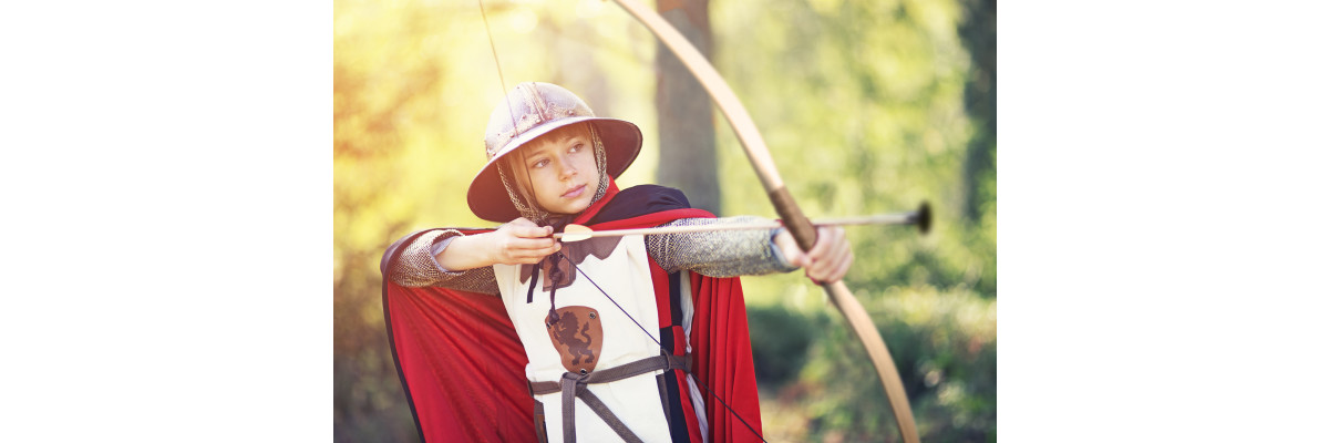 Pfeil und Bogen aus Holz für Kinder - 