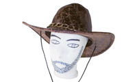 Cowboy hat with chain