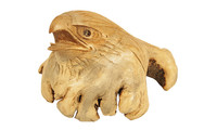 Eaglehead carved