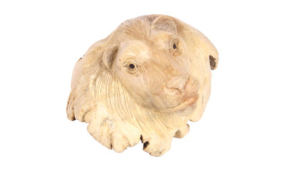 Parasite-wood lion head
