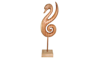 Swan carved