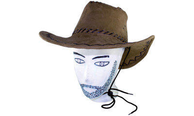Cowboy hat brown L