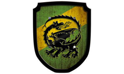 Escutcheon dragon green