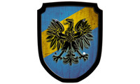 Wappenschild Adler blau