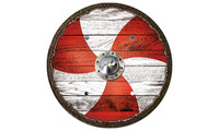 Viking shield sailor red