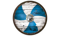 Wikingerschild Seemann blau