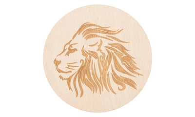 Drink Coaster natural - lion, Set of 4