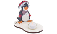 Weihnachtsdeko Pinguin mit LED
