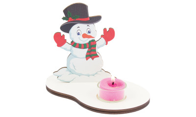Christmas deco - Snowman with candle