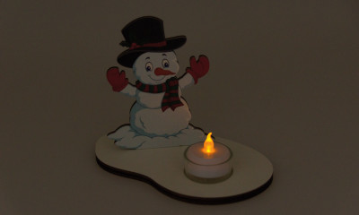 Christmas deco - Snowman with LED