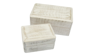 Holzbox wei blanco klein