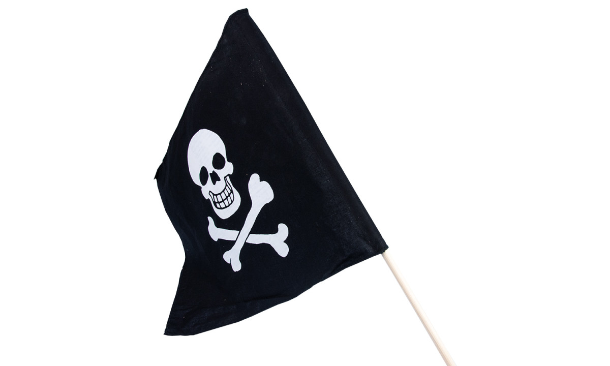 Piraten Flagge 45x30cm. Lieferung 24h
