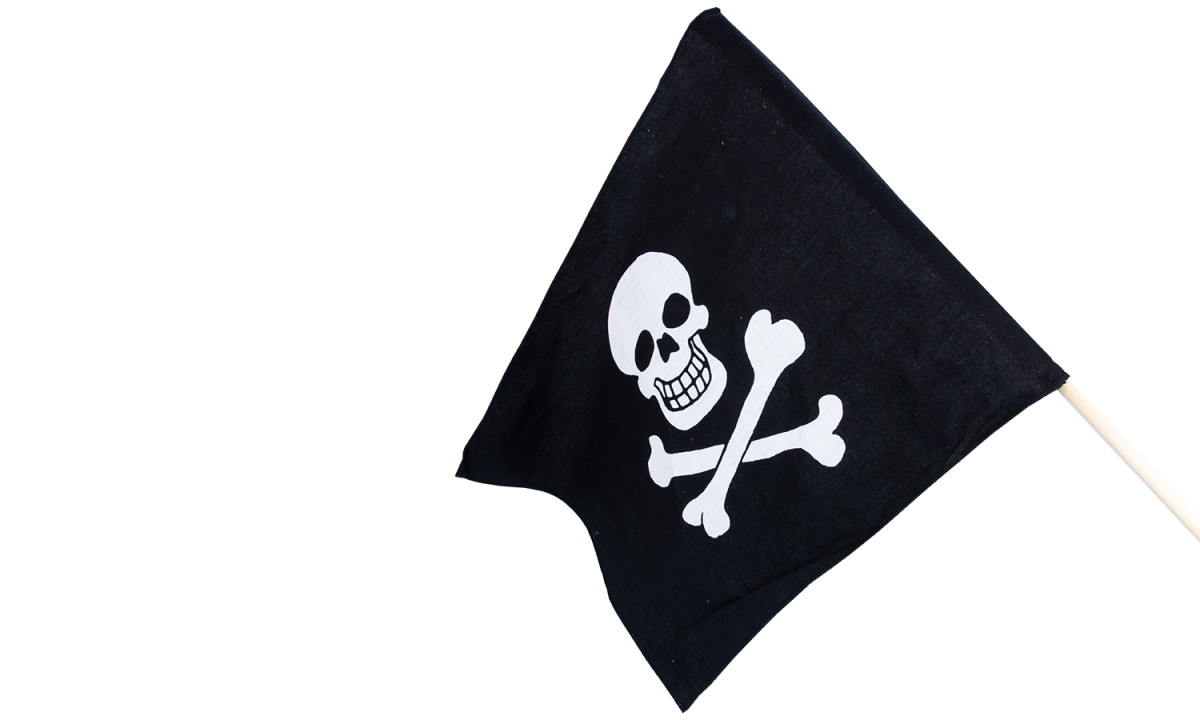Piratenflagge Baumwolle 2-farbig, 3,95 €