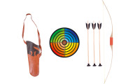 Set - bow with wrapping 120 cm with colorful target