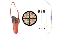 Set - bow with wrapping 70 cm with round wooden target