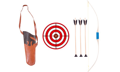 Set - bow with wrapping 70 cm with classic target