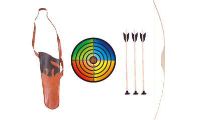 Set - bow 100 cm with colorful target