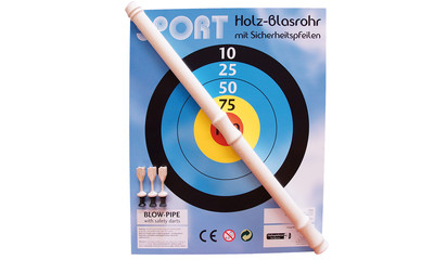Blow pipe with 3 arrows