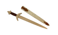 Roman Sword with bright wooden sheath