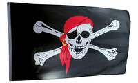 Piratenflagge groß 3-farbig