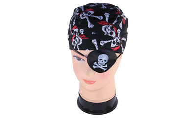 Eye patch with skull